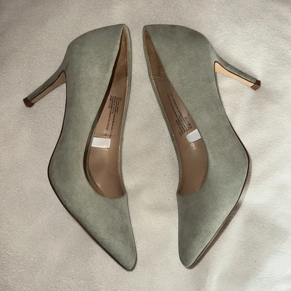 Elegant Mint Women's Size 5.5 Suede Pumps by A New Day Classy Boss Lady Heels - Picture 5 of 6